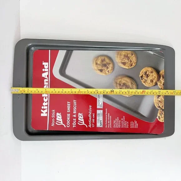 KitchenAid Slider Cookie Sheet, CounterArt Reindeer Rolling Pin & Spatula Set - Picture 14 of 16